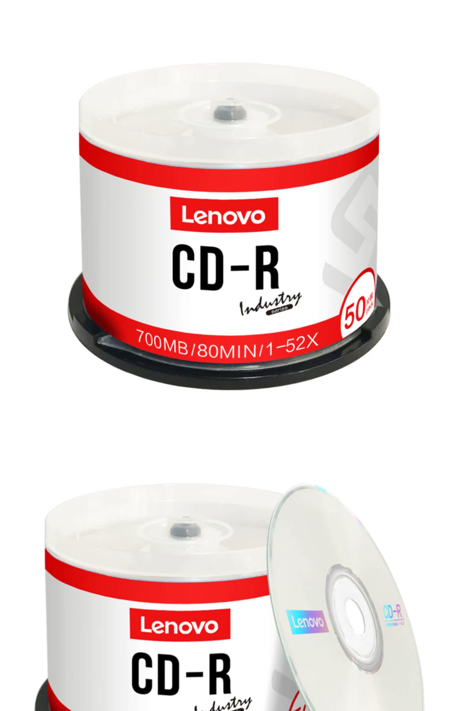 联想/LENOVO CD-R 光盘  700MB/80MIN/1-52X